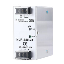 INLP-240-24 - 240W 24VDC 10A Rail Mounted Power Supply 