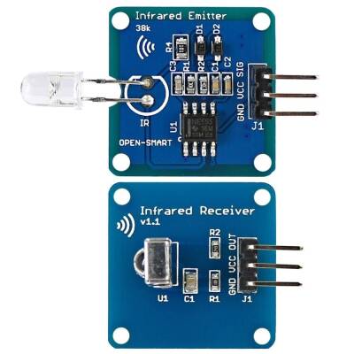 IR Alıcı Verici Seti 38 KHz - Arduino Uyumlu - 2