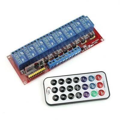 IR Controlled Relay Card 12V 8 Channels - 1