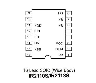 IR2110 SOIC-16 Smd Mosfet Driver IC - 2