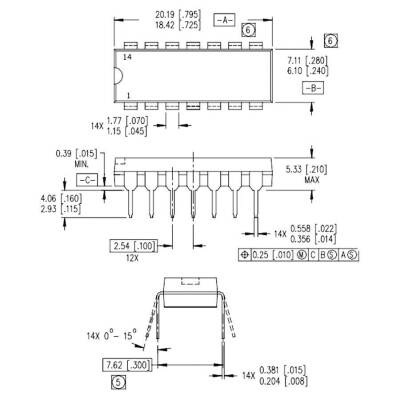 IR2113PBF DIP-14 Mosfet Driver IC - 3