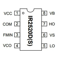 IR2520DPBF DIP-8 Balast Köprü Kontrol Entegresi - 2