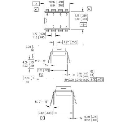 IR2520DPBF DIP-8 Balast Köprü Kontrol Entegresi - 3