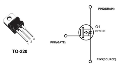 IRF1010E - 60V 81A Mosfet - TO220 - 2