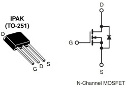 IRFU120 - 100V 7.7A Mosfet - TO251 - 2