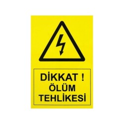 IS-Tİ3 Hazard Label 10x7cm (High Voltage) 