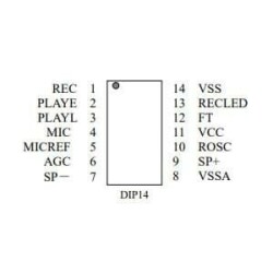 ISD1820PY DIP-14 Entegre - 2