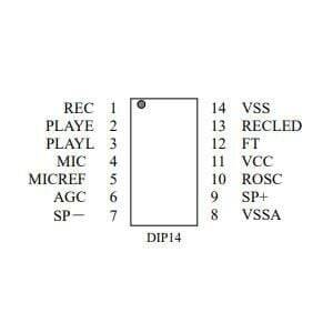 ISD1820PY DIP-14 Entegre - 2