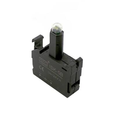 ISK-5B 24V Buton Işık Kontağı - Sarı - 1