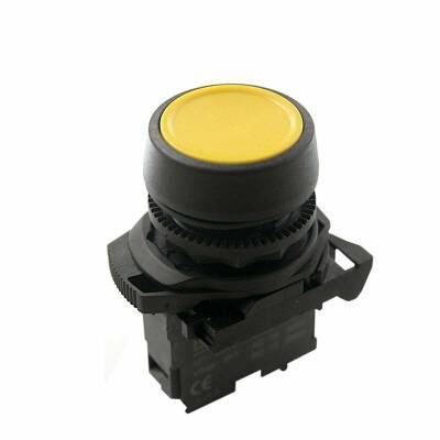 ISP-AA51 Spring Push Button - Yellow - 1