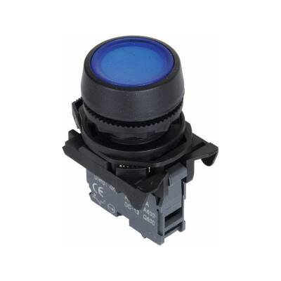 ISP-AA61 Spring Push Button - Blue - 1