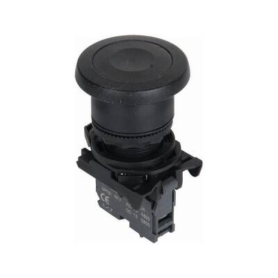 ISP-AC21 Mushroom Head Spring Button - Black - 1