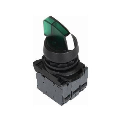 ISP-AK123B5 24V Green LED Illuminated Latch Button - 1