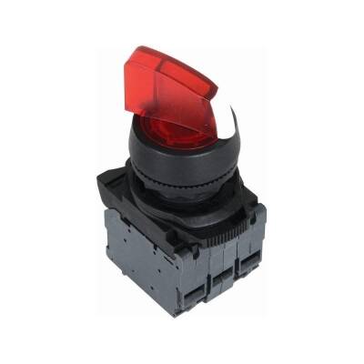 ISP-AK134M5 220V Red Illuminated Latch Button 1-0-2 - 1