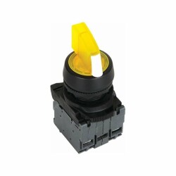 ISP-AK135B5 24V Yellow Illuminated Latch Button 1-0-2 