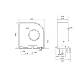 JCE25 P/2 25A Hall Current Sensor - 3