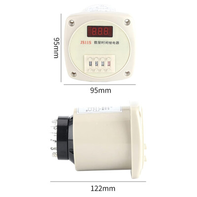 JS11S AC 380V Digital Display Time Relay 0.01 S ~ 999 H - 3