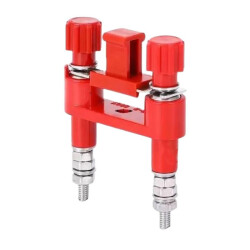 JY1-2 Terminal 660V 24A 62x47x13mm - Red 