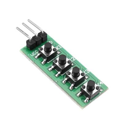 KC11B04 4 Button Analog Signal Output Card - Arduino Compatible - 1