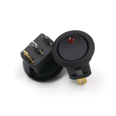 KCD1 220V Red Dot Illuminated On-Off Switch - 1