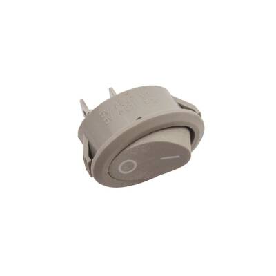 KCD1-3 Oval On/Off Switch 2 Pin Gray - 2