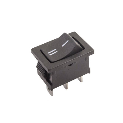 KCD1 3-Pin On-Off Switch - Black - 1