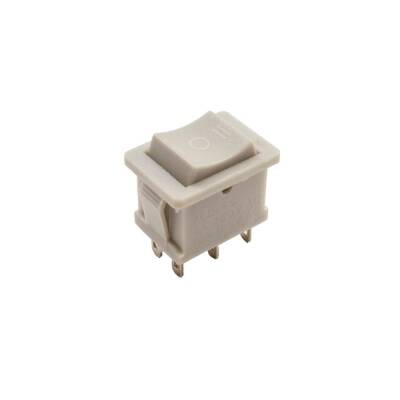 KCD1-5 ON-OFF-ON Switch 6-Pin - Gray - 1