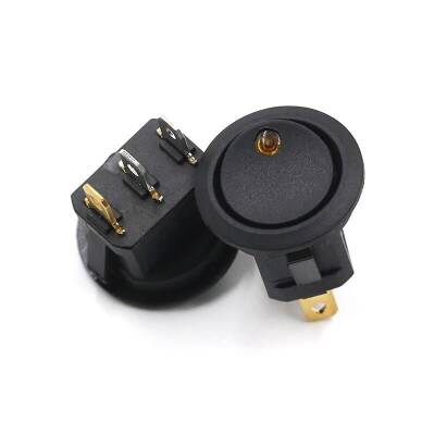 KCD1 Yellow Dot Illuminated On-Off Switch 12V - 1