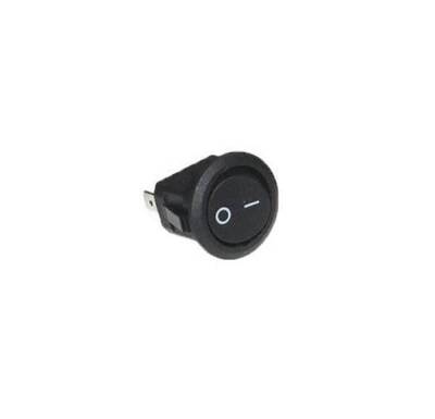 KCD11 Mini Round On-Off Switch - Black - 1