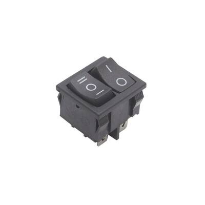 KCD2-502 Dual ON-OFF-ON Switch 5 Pin - Black - 1