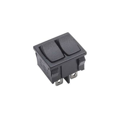 KCD2-502 Dual ON-OFF Switch 6 Pin - Black - 1