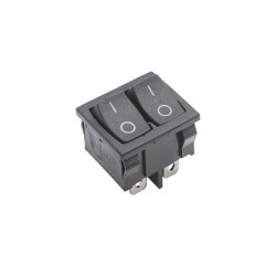 KCD2-502 Dual ON-OFF Switch 6 Pin - Black - 1