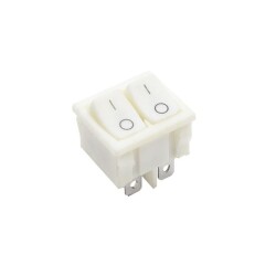 KCD2-502 Dual ON-OFF Switch 6 Pin - White - 1