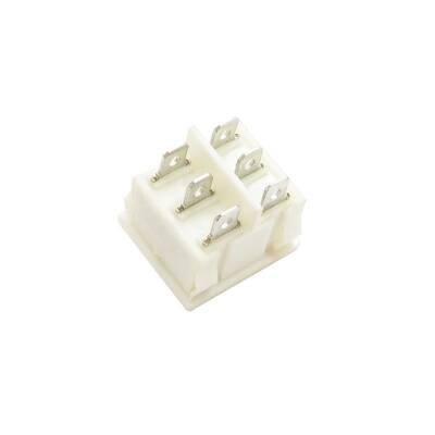 KCD2-502 Dual ON-OFF Switch 6 Pin - White - 2