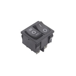 KCD2-502 İkili ON-OFF-ON Switch 5 Pin - Siyah - 1