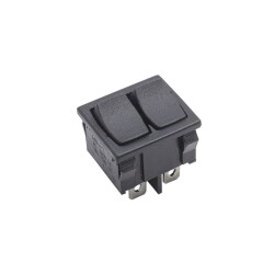 KCD2-502 İkili ON-OFF Switch 6 Pin - Siyah - 1