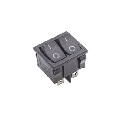 KCD2-502 İkili ON-OFF Switch 6 Pin - Siyah - 1