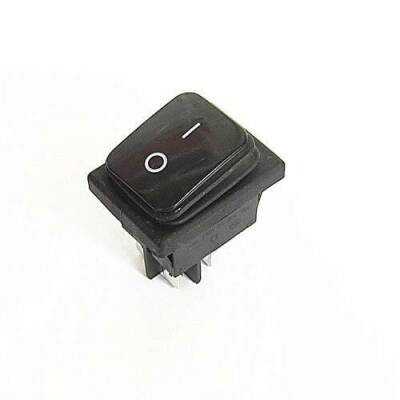 KCD2 Waterproof Black ON-OFF Spring Momentary Switch 4 Pin - 1