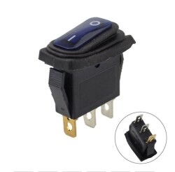 KCD3 15A Waterproof Blue Light ON-OFF Switch 