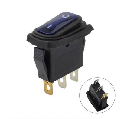 KCD3 15A Waterproof Blue Light ON-OFF Switch - 1