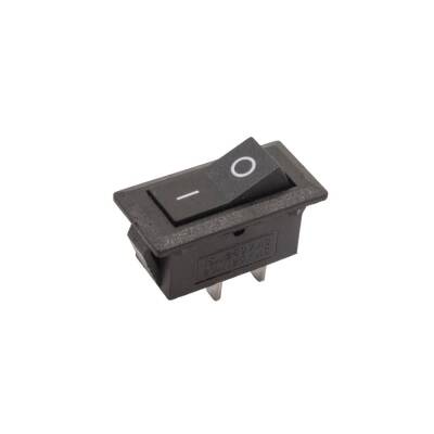 KCD3 Single Narrow 2-Pin On/Off Switch - Black - 1