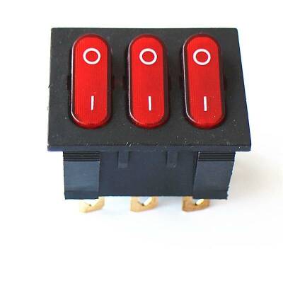 KCD3 Triple Illuminated ON-OFF Switch 9 Pin - 1