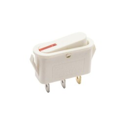 KCD3 White Red Illuminated On/Off Switch 3 Pin 