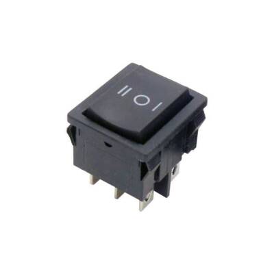 KCD4-602 ON-OFF-ON Switch 6 Pin Black - 1