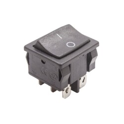 KCD4-602 ON-OFF Switch 6 Pin Black - 1