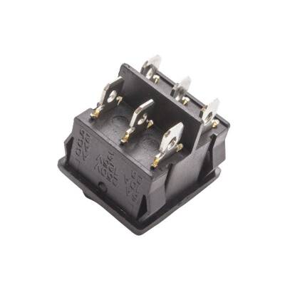 KCD4-602 ON-OFF Switch 6 Pin Black - 2