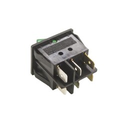 KCD4 Dual Illuminated ON-OFF Switch Green 6 Pin - 2