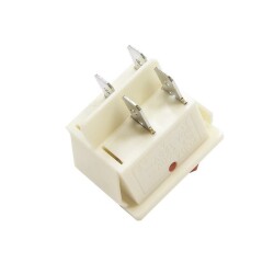 KCD4 Non-Illuminated On/Off Switch 4 Pin - White - 2