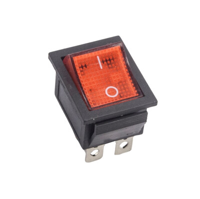 KCD4 Non-Illuminated On/Off Switch - Red - 1