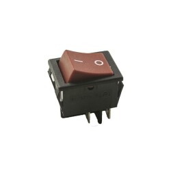 KCD4 Non-Illuminated On/Off Switch - Red - 1